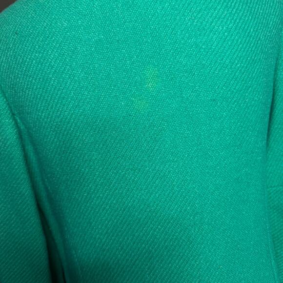 Vintage 1950s Joseph Magnin Emerald Green Wool Coat Mod Swing Style Mid Century - Picture 7 of 16